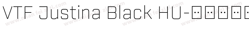 VTF Justina Black HU字体转换